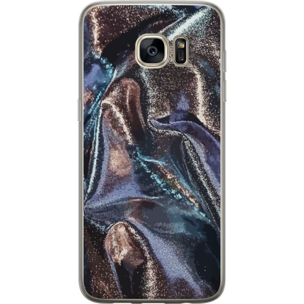 Samsung Galaxy S7 edge Genomskinligt Skal Glitter / Silke