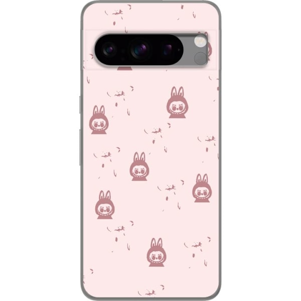 Google Pixel 8 Pro Läpinäkyvä kuori Labubu Neon Pop - Neonvärinen pop art hirviö