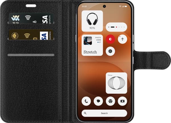 Kompatibelt Lommeboketui til Nothing Phone 4a Pro Rosa strösselmunk rosa