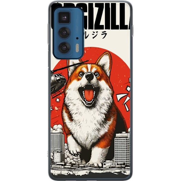 Motorola Edge 20 Pro Genomskinligt Skal Corgizilla