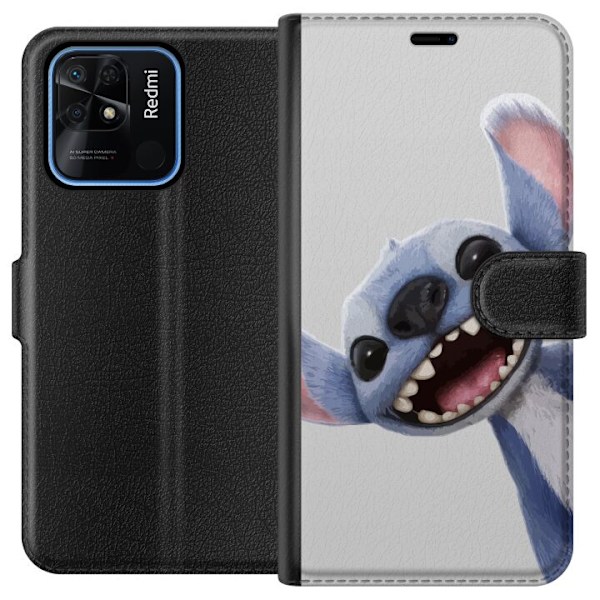 Xiaomi Redmi 10C Plånboksfodral Stitch i Fart – Kawaii Design för Fans & Barn