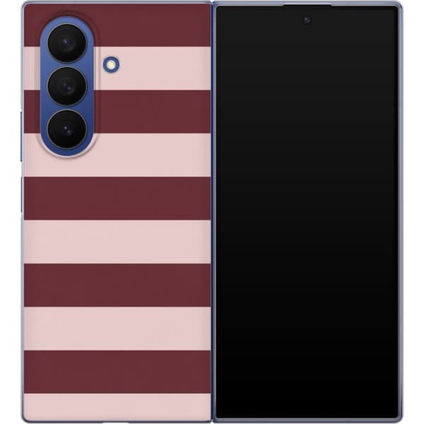 Kompatibelt Mobildeksel til Samsung Galaxy Z Fold8 Ultra Vinrøde striper rød