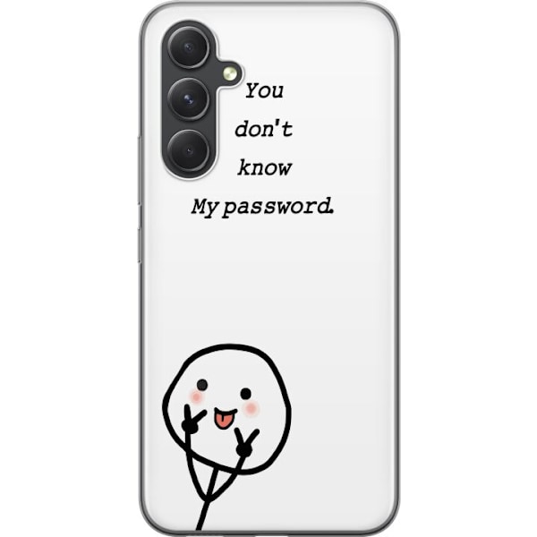 Samsung Galaxy S24+ Genomskinligt Skal You Don’t Know My Pas