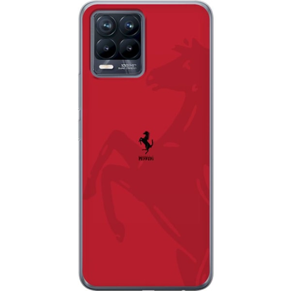 Realme 8 Läpinäkyvä kuori Ferrari