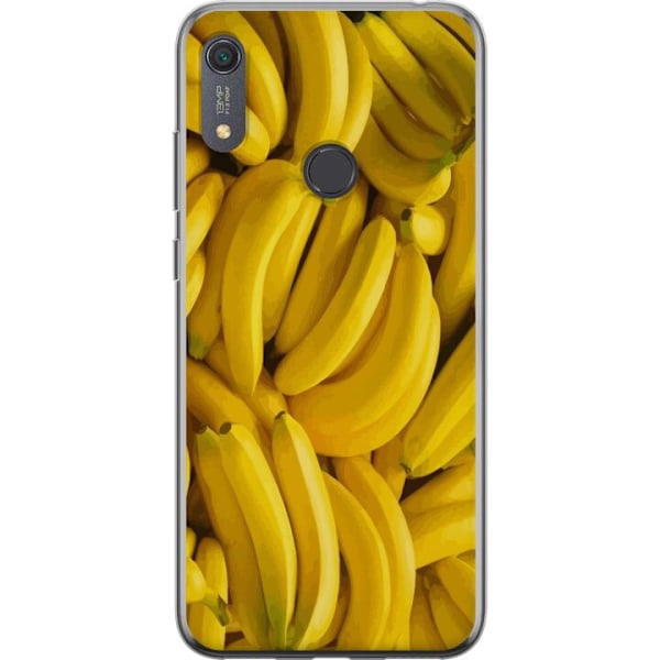 Huawei Y6s (2019) Genomskinligt Skal Banana Pattern – lekfullt mönster med gula bananer