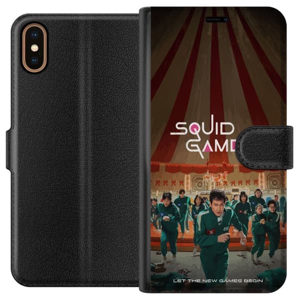 Kompatibel Tegnebogsetui til Apple iPhone X Squid Game