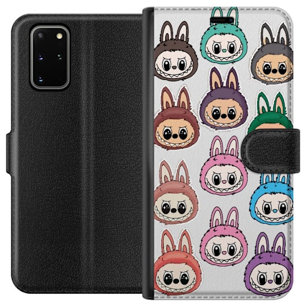 Samsung Galaxy S20+ Tegnebogsetui Labubu Macaron Monster - Nut