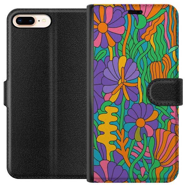 Apple iPhone 8 Plus Lompakkokotelo Värien räjähdys