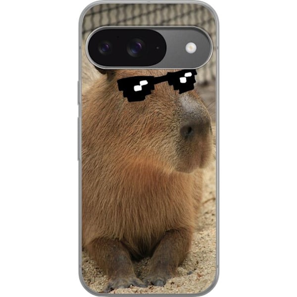 Google Pixel 9 Läpinäkyvä kuori Capybara