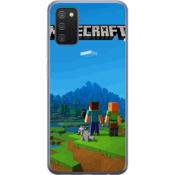 Samsung Galaxy A02s Läpinäkyvä kuori Minecraft Key Art