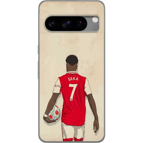 Google Pixel 8 Pro Läpinäkyvä kuori Arsenal FC Jalkapallo Arsenal FC Motiivi Pelaaja Premier League Englanti Suosittu Urheilulaji Jalkapallotähti