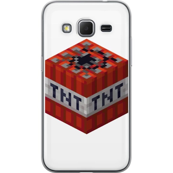 Samsung Galaxy Core Prime Läpinäkyvä kuori Minecraft TNT
