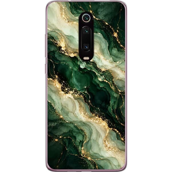 Kompatibelt Mobildeksel til Xiaomi Mi 9T Pro  Skogsagat grønn