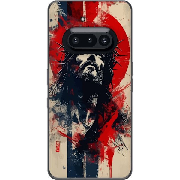 Nothing Phone (3a) Gjennomsiktig deksel Jesus med kors - krist