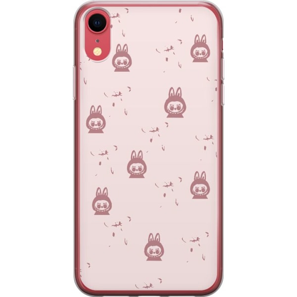 Apple iPhone XR Gennemsigtig cover Labubu Neon Pop - Neonfarve