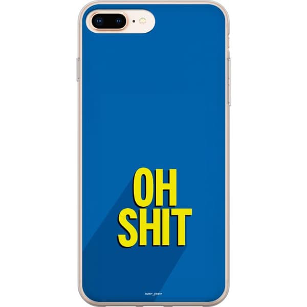 Kompatibelt Mobilskal till Apple iPhone 8 Plus Oh Shit text blå