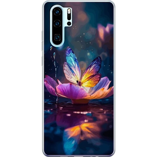 Huawei P30 Pro Genomskinligt Skal Fjäril