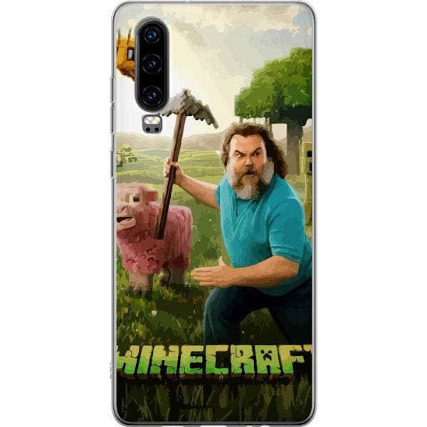 Huawei P30 Genomskinligt Skal A Minecraft Movie