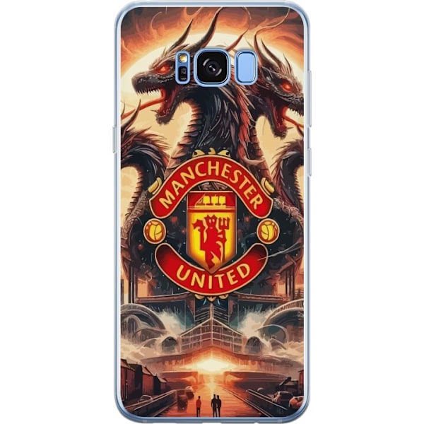 Samsung Galaxy S8+ Gennemsigtig cover Manchester United