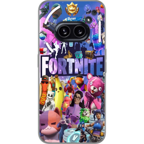 Nothing Phone (2a) Läpinäkyvä kuori Fortnite Hahmot Peliteema Ikonit Peli Suunnittelu Suosittu Taistelurojalainen Lapset Pelihahmojen Teema