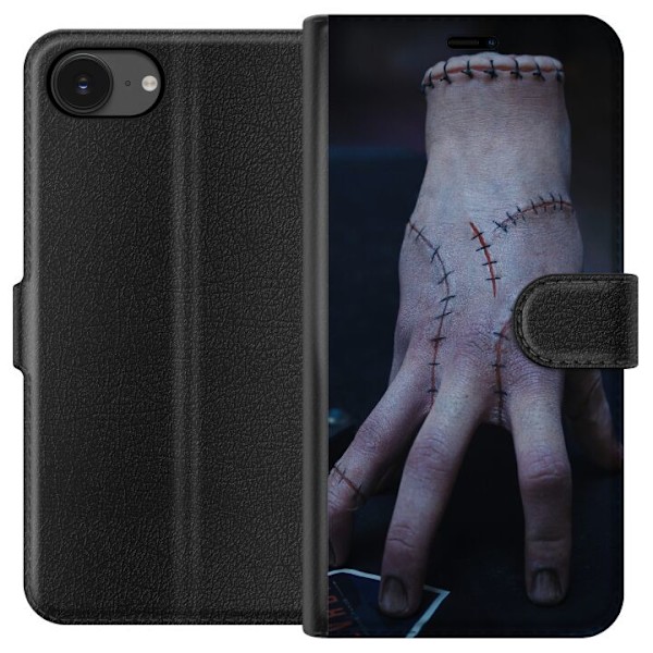 Apple iPhone 16e Lompakkokotelo Wednesday Addams