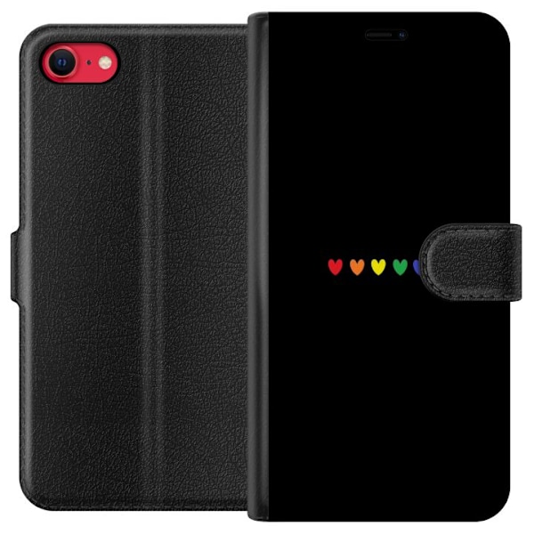 Apple iPhone 7 Lompakkokotelo Ylpeä Sydämet