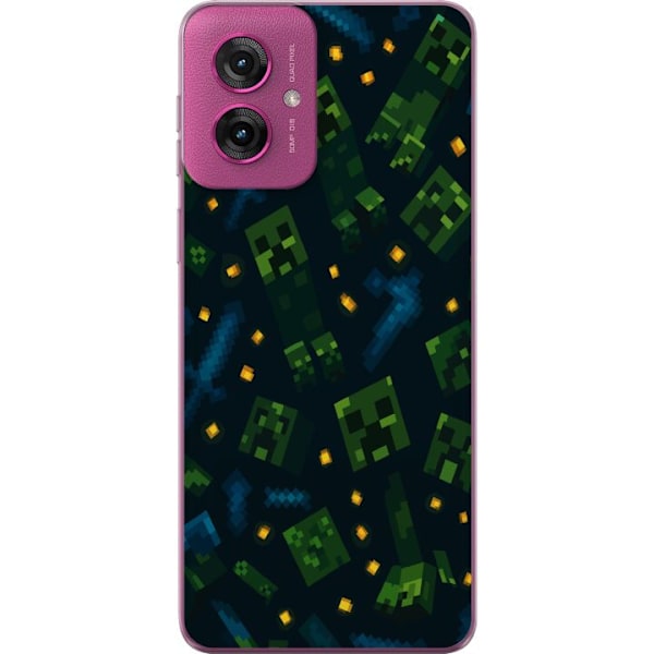 Motorola Moto G55 Läpinäkyvä kuori Minecraft Dungeons Mob