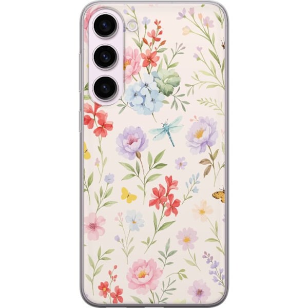 Samsung Galaxy S23+ Gennemsigtig cover Blomster