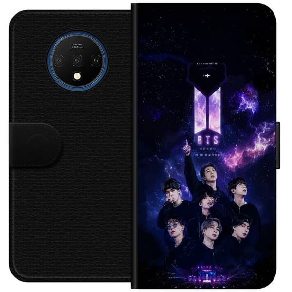 Kompatibel Tegnebogsetui til OnePlus 7T BTS lilla