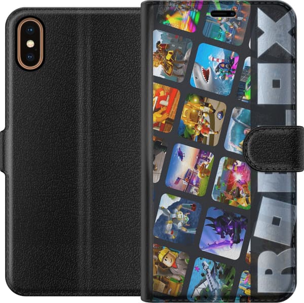 Kompatibel Tegnebogsetui til Apple iPhone XS Roblox