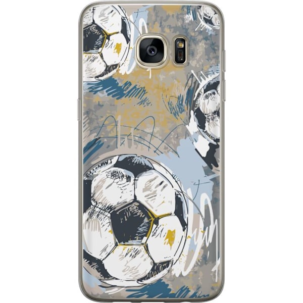 Samsung Galaxy S7 edge Gjennomsiktig deksel Fotball