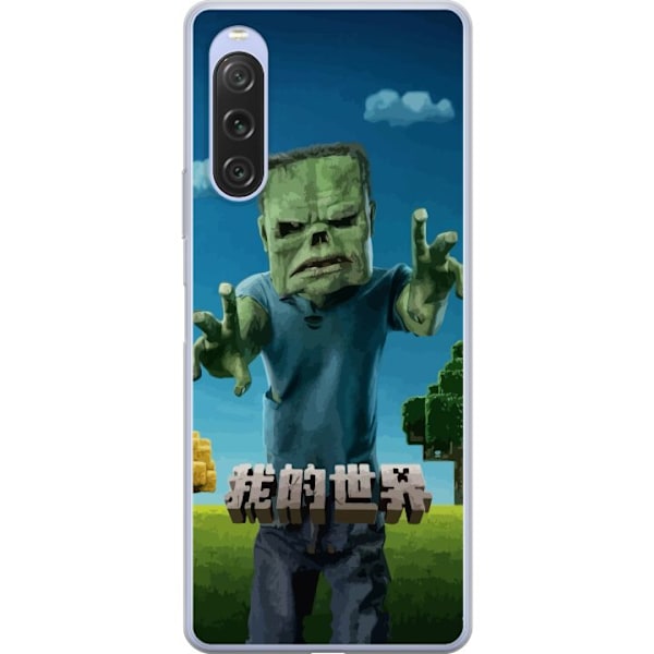 Sony Xperia 10 V Genomskinligt Skal A Minecraft Movie