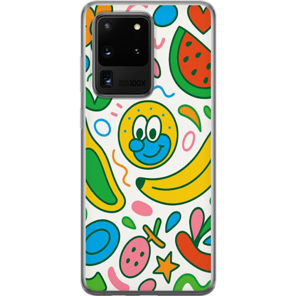 Samsung Galaxy S20 Ultra Läpinäkyvä kuori Perhosverho
