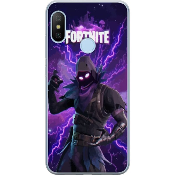 Xiaomi Mi A2 Lite Läpinäkyvä kuori Fortnite Raven