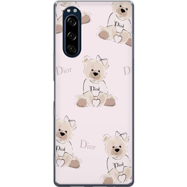 Sony Xperia 5 Läpinäkyvä kuori Teddy Dior Vibes - ylellinen