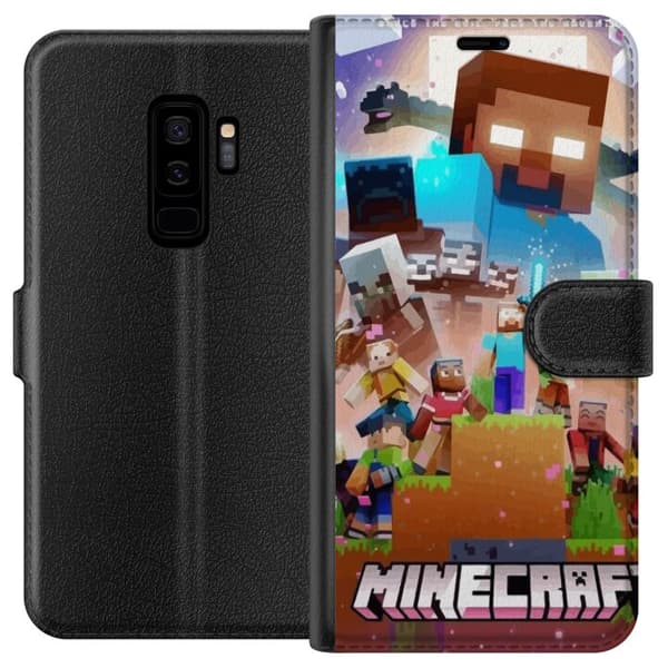 Kompatibel Tegnebogsetui til Samsung Galaxy S9+ Minecraft