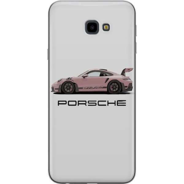 Samsung Galaxy J4+ Genomskinligt Skal Porsche 911 Pink