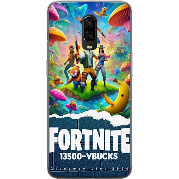 OnePlus 6T Gennemsigtig cover Fortnite