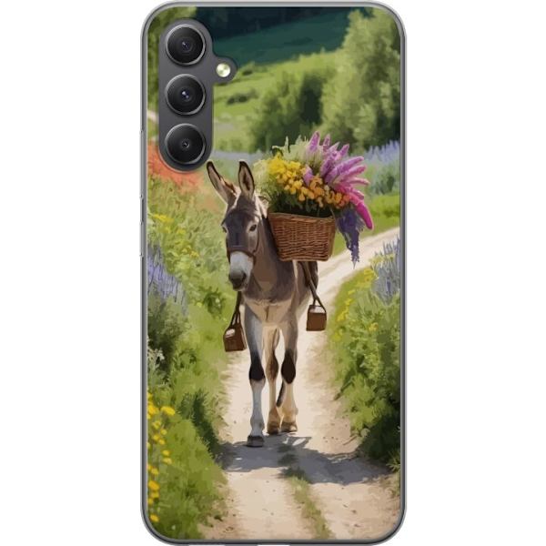 Samsung Galaxy A05s Gennemsigtig cover Æsel Dyremotiv Rolig Design Naturmotiv Populær Dekoration Humor Grafisk Dyretema Eksotisk