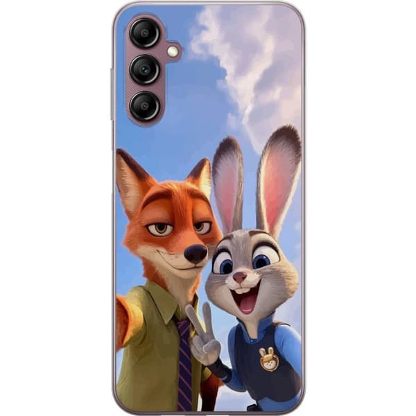 Kompatibelt Mobildeksel til Samsung Galaxy A14 5G Zootopia Nick og Judy bestevenner