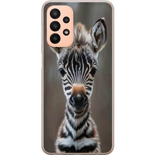 Samsung Galaxy A23 Läpinäkyvä kuori Giraffi Eläinaihe Afrikka Luonto Graafinen Kuva Savanni Villieläimet Suosittu Seinätaide Eksoottinen Teema