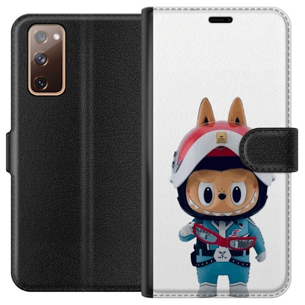 Samsung Galaxy S20 FE Lompakkokotelo How2work Labubu hirviöt x Ultraman Blue -hahmo