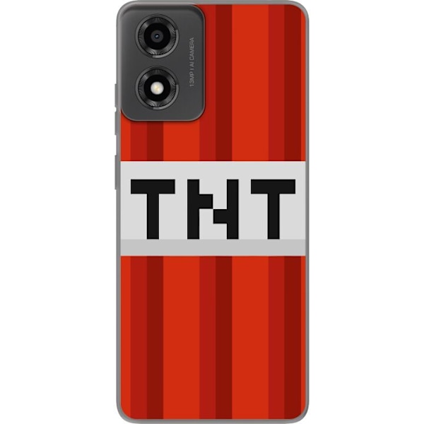 Motorola Moto E14 Gjennomsiktig deksel Minecraft TNT