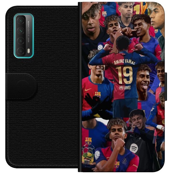 Huawei P smart 2021 Lompakkokotelo Lamine Yamal mobiilikotelo jalkapallofaneille