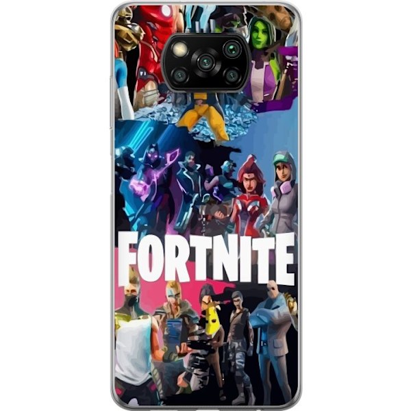 Xiaomi Poco X3 NFC Genomskinligt Skal Fortnite