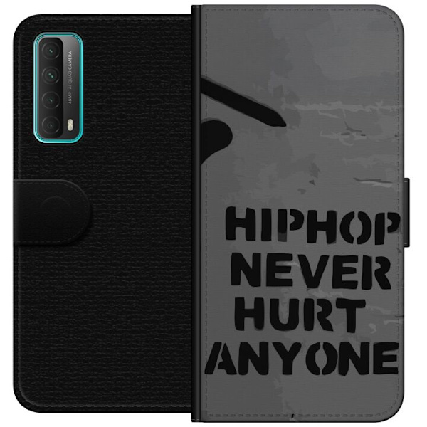 Huawei P smart 2021 Tegnebogsetui Hip Hop Gør Aldrig Ondt for Nogen Citat Streetwear Musik Livsstil Grafisk Tekst Motiv Populær Kultur