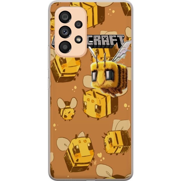 Samsung Galaxy A53 5G Läpinäkyvä kuori Minecraft Bi