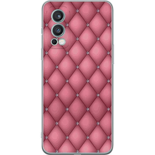 OnePlus Nord 2 5G Läpinäkyvä kuori Uniikki Vaaleanpunainen
