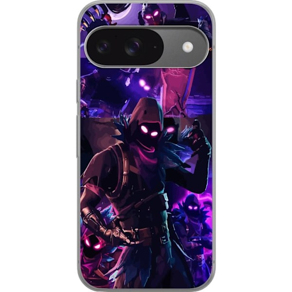 Google Pixel 9 Pro Läpinäkyvä kuori Fortnite Raven