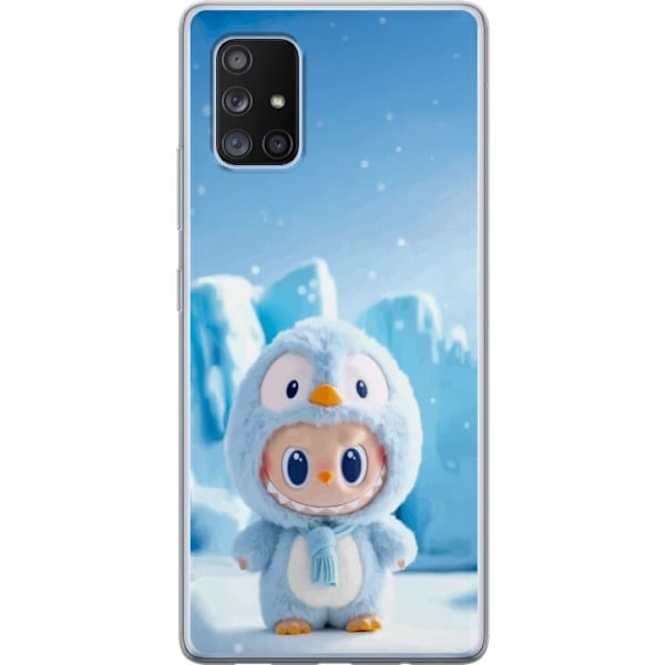 Samsung Galaxy A71 5G Läpinäkyvä kuori musta ritari fortnit